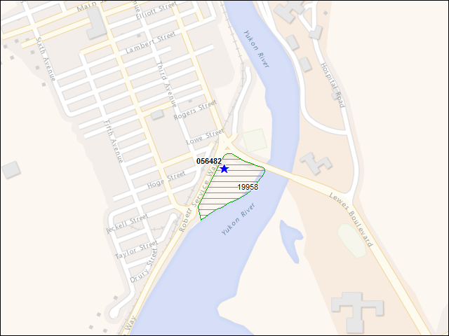 A map of the area immediately surrounding building number 056482