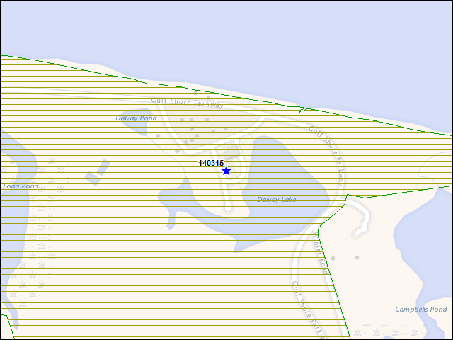 A map of the area immediately surrounding building number 140315