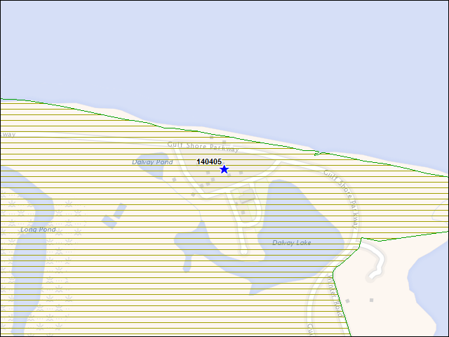 A map of the area immediately surrounding building number 140405