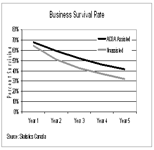 Graph: Business Survival Rate
