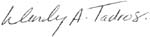 Signature of Wendy Tadros, Chair