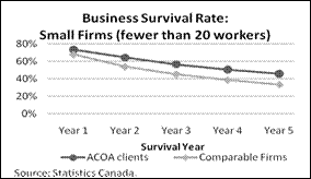 Business Survival Rate: Small Firms (fewer than 20 workers)