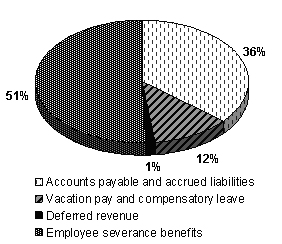 Figure showing LAC liabilities by type for 2009–2010