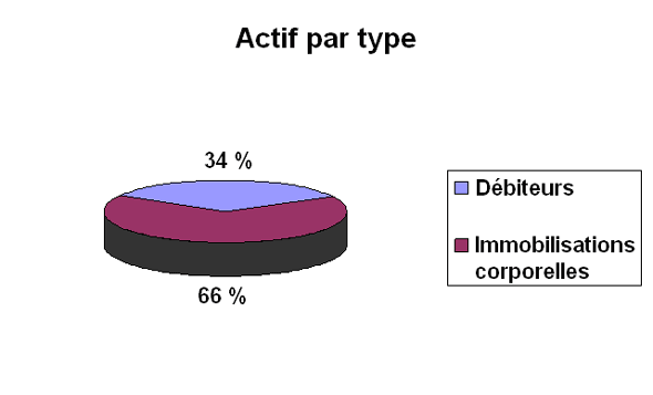 Graphique des principales données financières