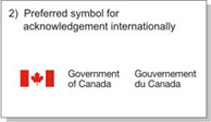 2) Preferred Symbol for any Acknowledgment Internationally