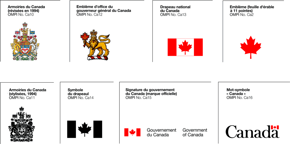 Figure T-110 : Les symboles officiels du gouvernement
