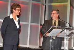 Corinne Charette, CIO, and Pierre Boucher, Deputy CIO, celebrated the achievements of the IM-IT community.