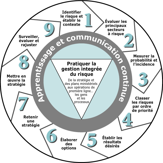 Diagramme 
d'un processus commun de gestion du risque, dont l'essence est d�taill�e dans 
cette section.