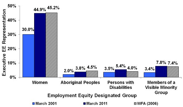 Figure 11: Representation of Employment Equity (EE) Designated Groups