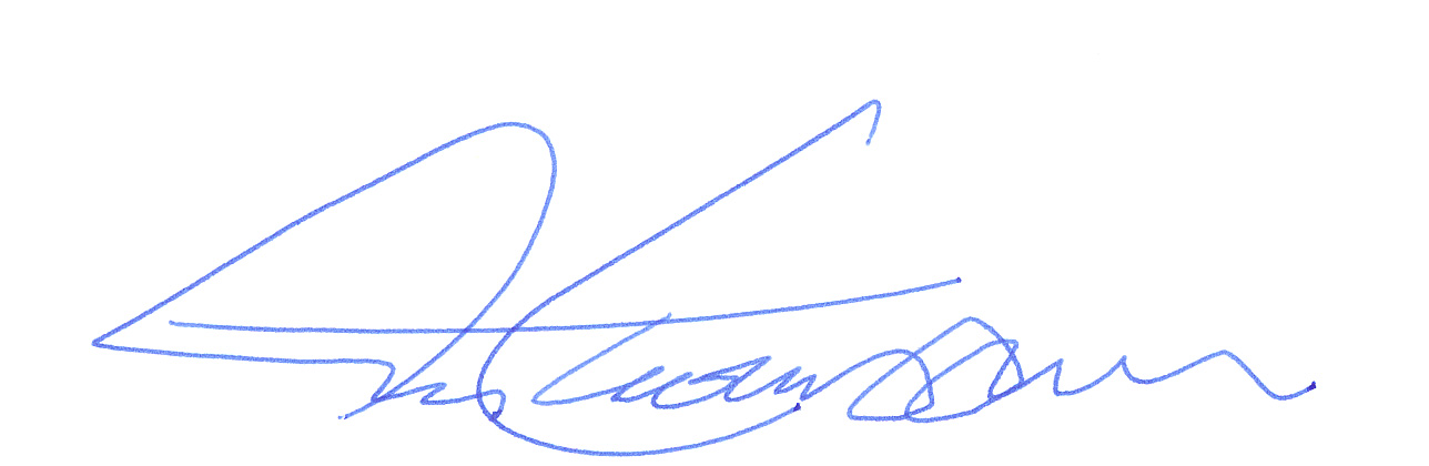 Signature of the Honourable Greg Thompson