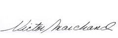 Signature of Victor Marchand