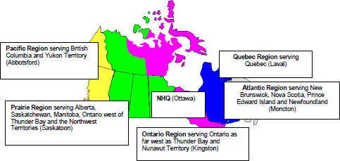 Map of Regions