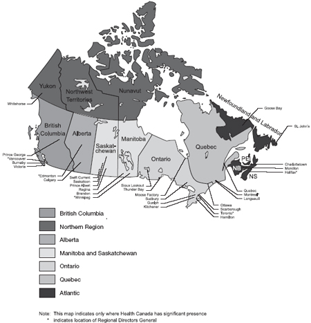 Health Canada at Work Across the Country