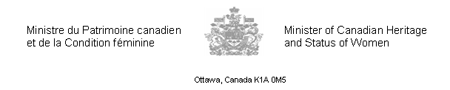 Ministre du Patrimoine canadien et de la Condition féminine