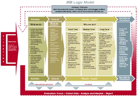 Diagram of the IRB logic model
