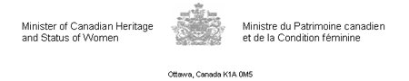 Minister of Canadian Heritage and Status of Women