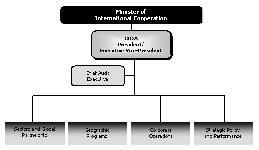 Figure 1. CIDA's new organizational structure