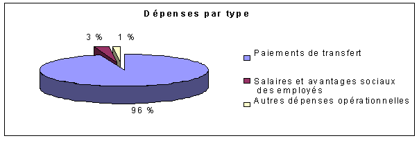 Dépenses par type