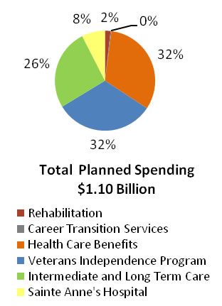 Program Activity 1.3 – Health Care Program and Re-establishment Services