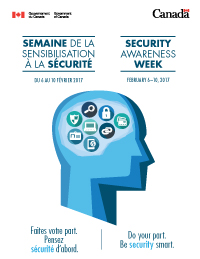 affiche de la Semaine de la sensibilisation à la sécurité du 8 au 12 février 2016
